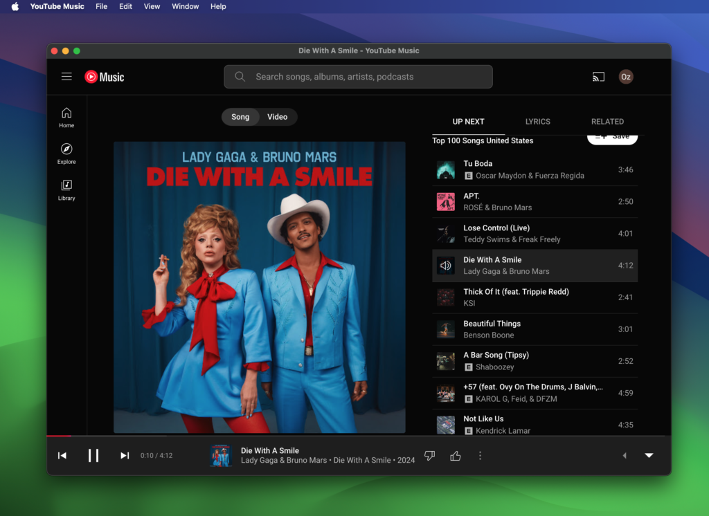 YouTube Music, Now a Native Mac App