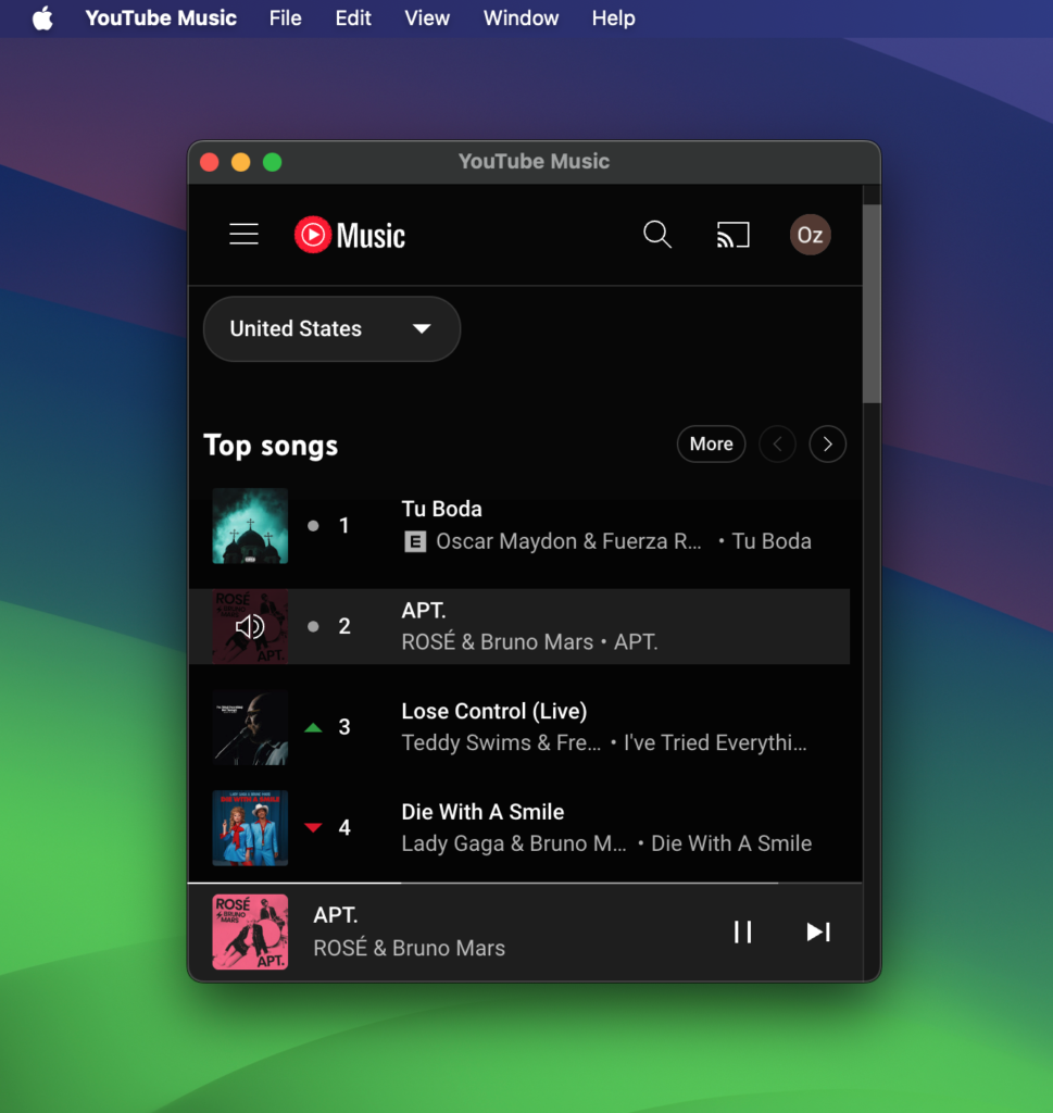 YouTube Music, Now a Native Mac App